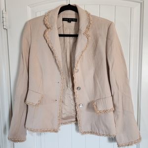 Nipon Boutique cream blazer